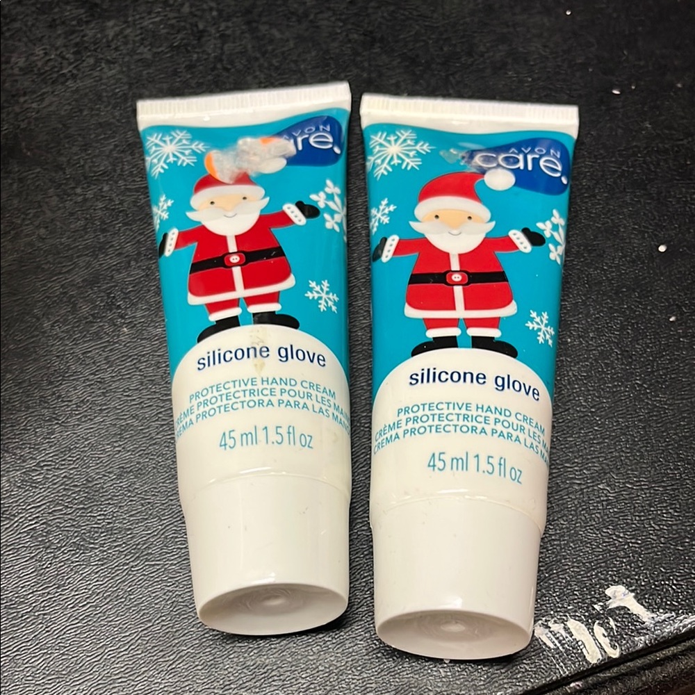 Avon Care Silicone Glove Protective Hand Cream - Blue and White